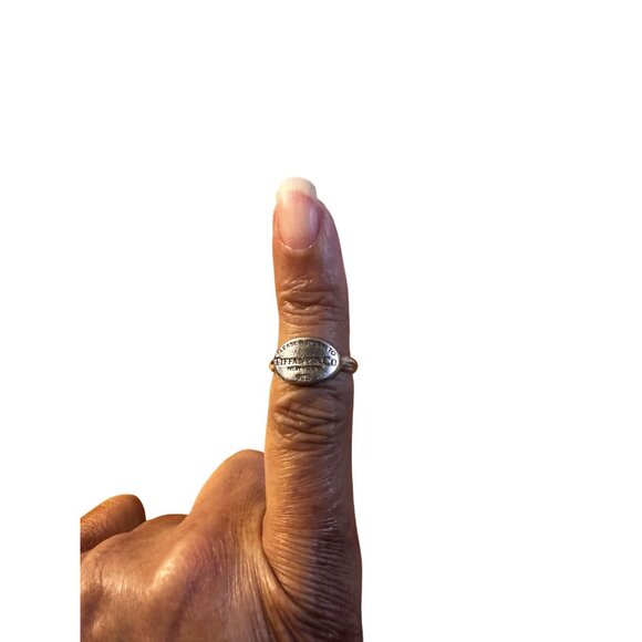 Tiffany & Co Size 6 Sterling Silver 925 Return To Tiffany New York Ring Oval - Picture 7 of 14